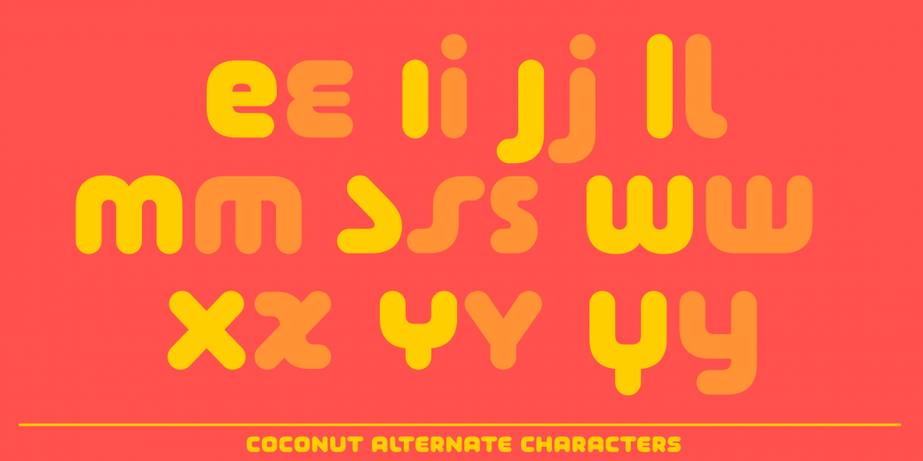 Example font Coconut #6